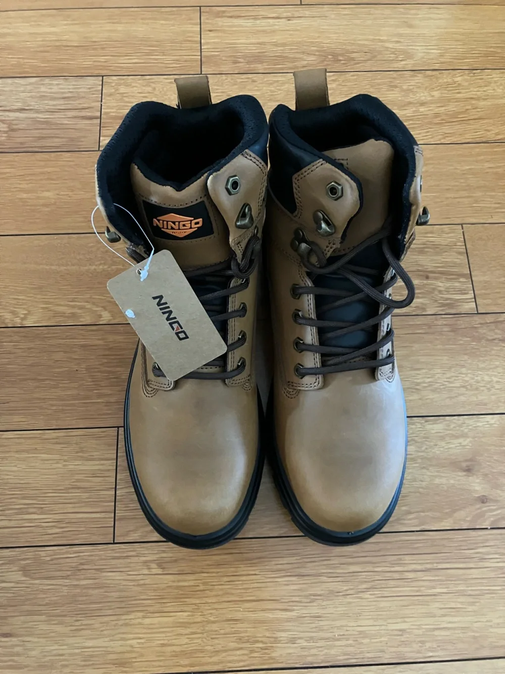 Waterproof Steel Toe Work Boots for Men, EH Rated, Puncture Proof , SIZE 8 M